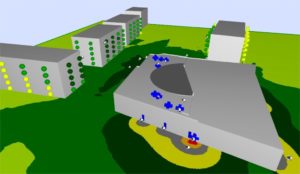 Modélisation acoustique prévisionnelle du bruit d’équipements techniques